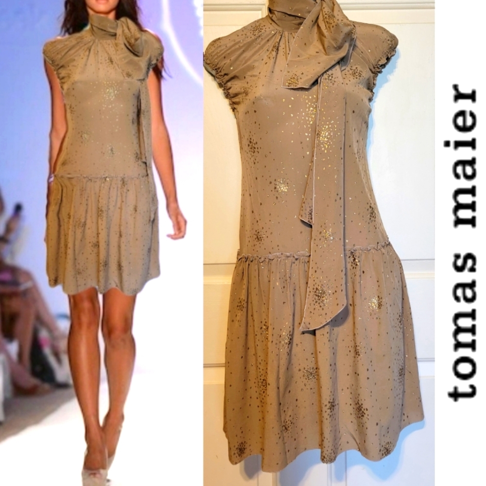 tomas maier silk heart hurts 2017 Runway dress